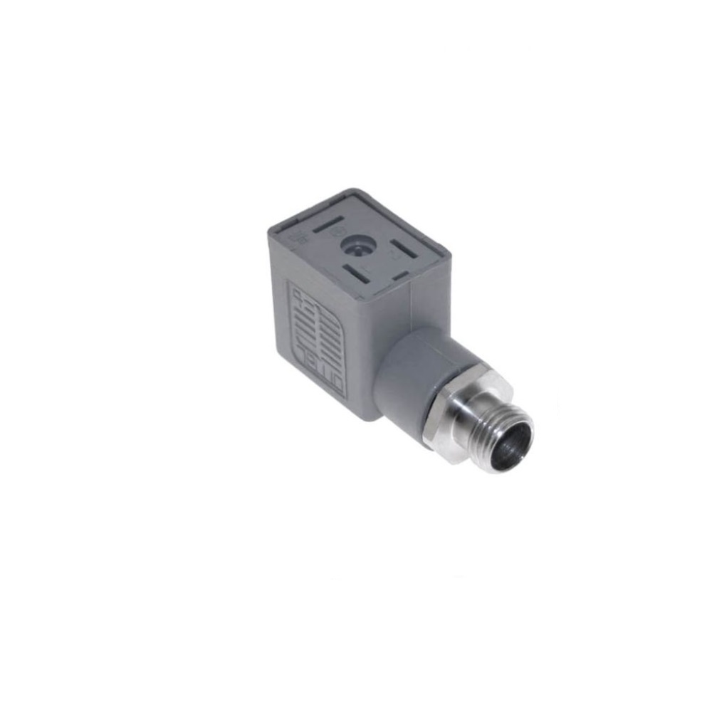 230-363-4MDC FLOTRONICS SOLENOID VALVE ADAPTER<BR>FORM B IND 2+G/4 PIN M12 MALE 250VAC/DC (GY)